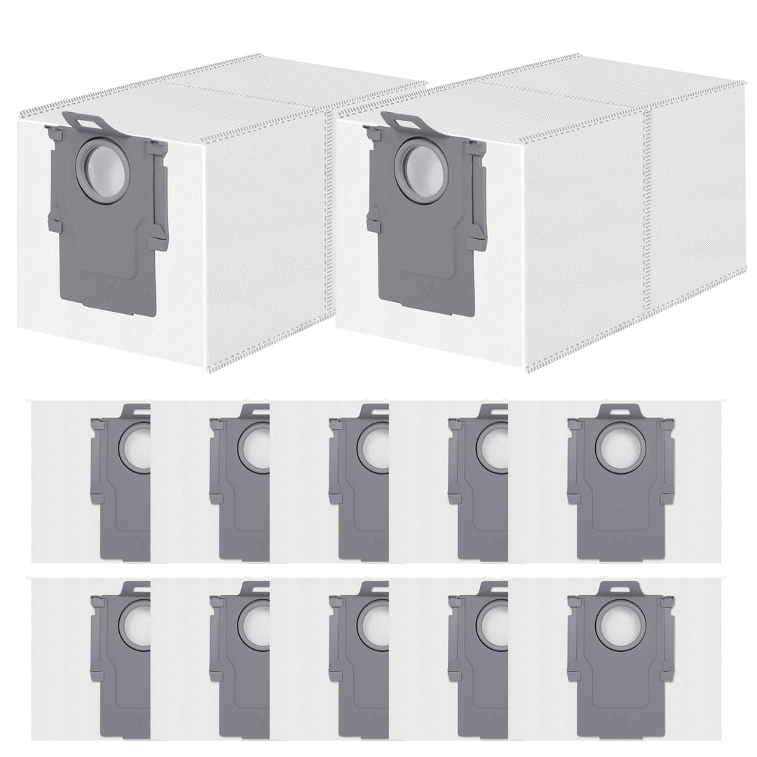 12 Stück Staubbeutel für Roborock Qrevo/Qrevo S/Qrevo Pro/Qrevo Master/Qrevo Edge/Qrevo Curv/Qrevo S