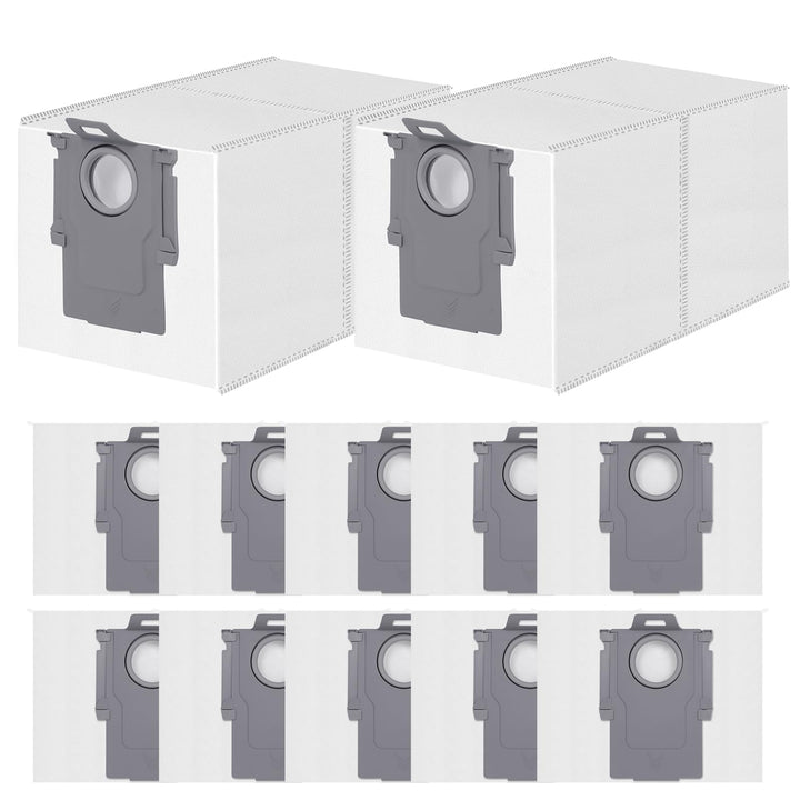 12 Stück Staubbeutel für Roborock Qrevo/Qrevo S/Qrevo Pro/Qrevo Master/Qrevo Edge/Qrevo Curv/Qrevo S