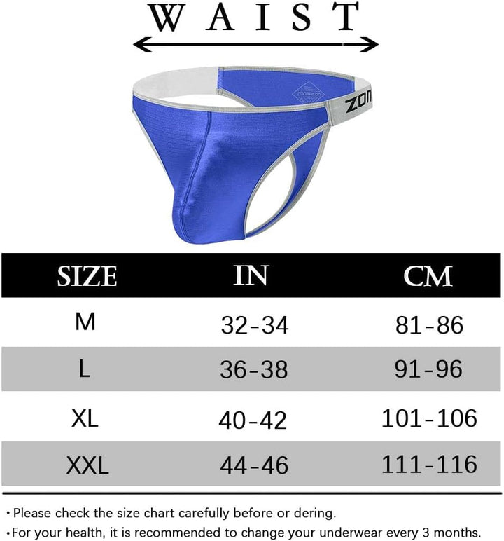 BIATWOWR Herren String Tanga Sexy Slips Unterwäsche Männer mit Weichem und Bequemem Stoff Viel Platz