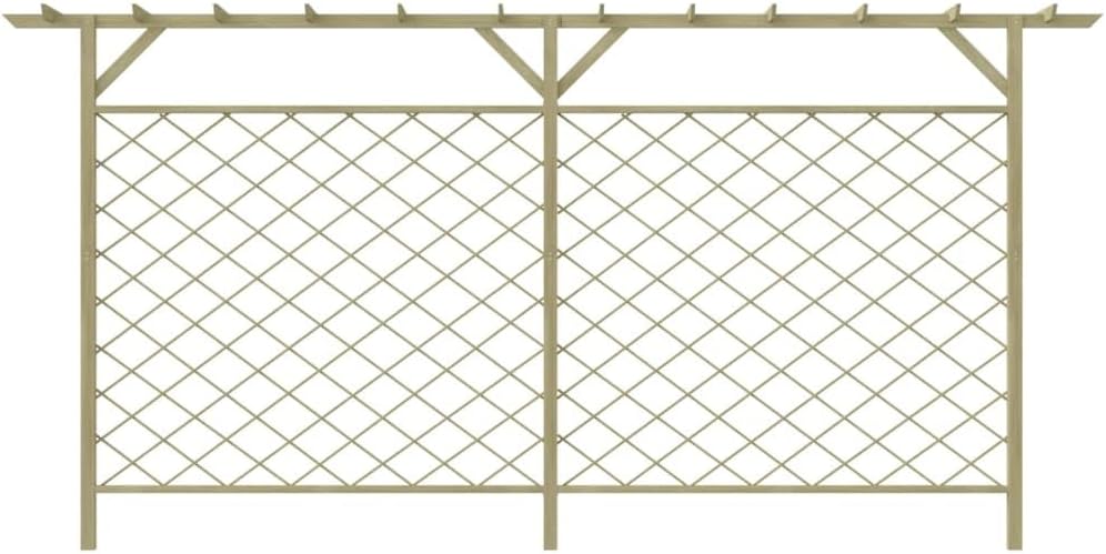 vidaXL Kiefer Imprägniert Blumengitter Pergola Rankgitter Rankhilfe Rosenbogen