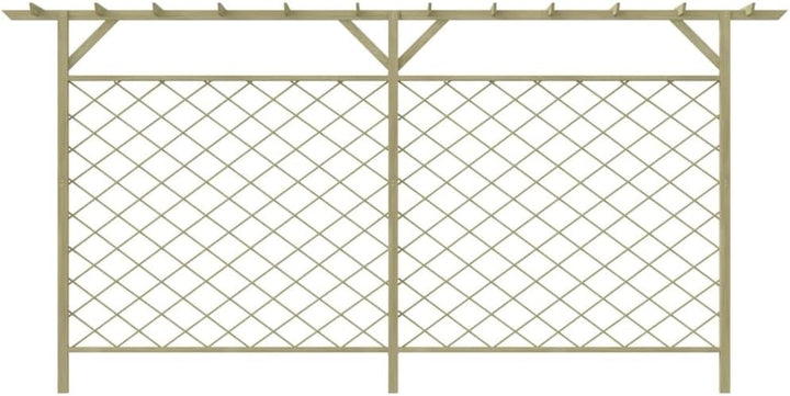 vidaXL Kiefer Imprägniert Blumengitter Pergola Rankgitter Rankhilfe Rosenbogen