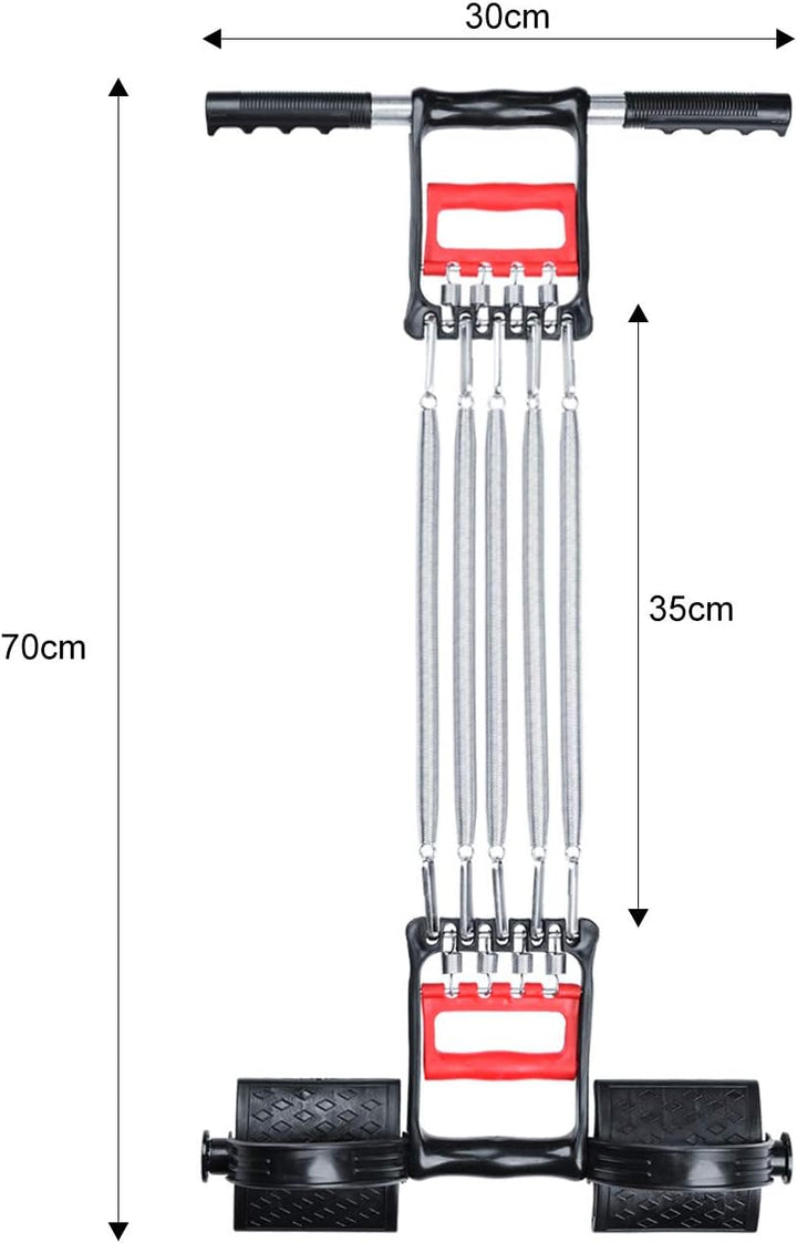 COVVY 3 in 1 Multifunktionale Sportgerät Bauchtrimmer + Handgreifer + Expander mit 5 Federn für Brus