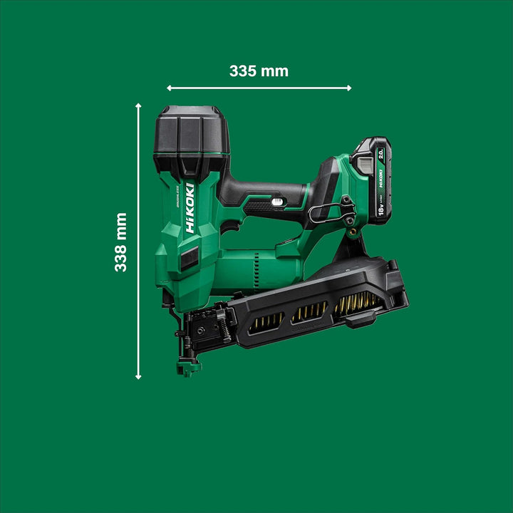 HiKOKI Akku Dachpappnagler - 18V, 25-45mm Nägel, Luftfeder-Antrieb, Brushless Motor - Leistungsstark