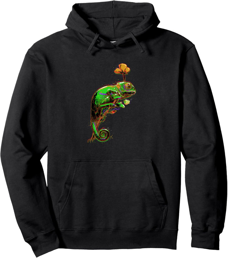 Chamäleon, Pop Art, Tierwelt, Natur, Tier, bunt, Pullover Hoodie