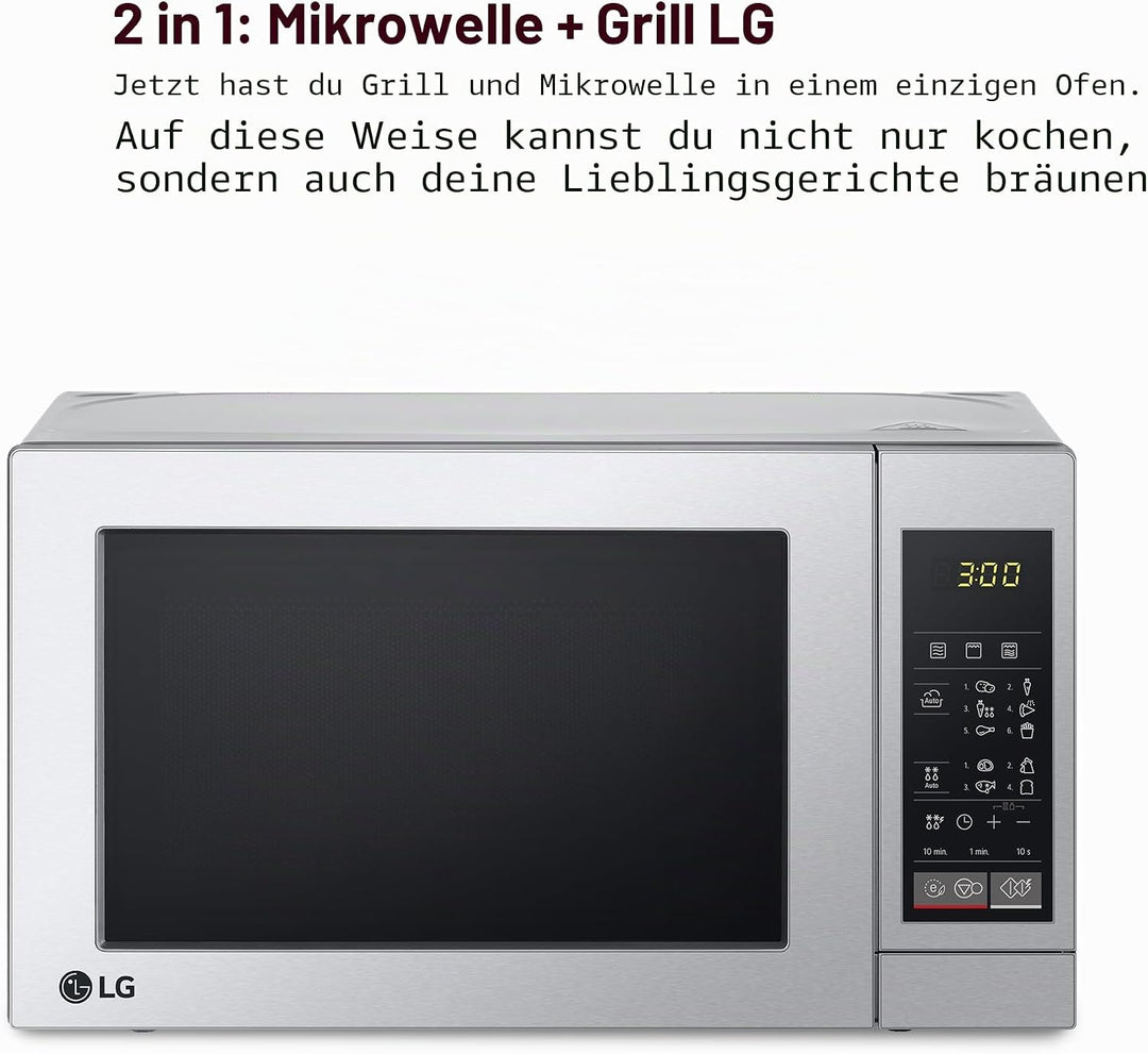 LG MH6044V Mikrowelle mit Grill, 20 Liter, 700 W,