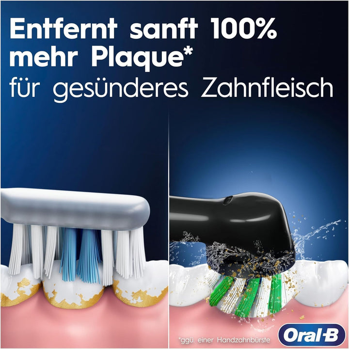 Oral-B Pro 3 3900 Elektrische Zahnbürste/Electric Toothbrush, Doppelpack & 3 Aufsteckbürsten, mit 3