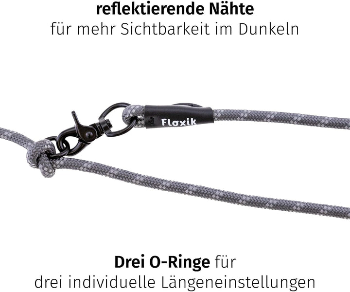 Floxik Premium Führleine Hund | Hundeleine 3m Verstellbar - Tauleine für kleine &amp; mittelgrosse Hunde