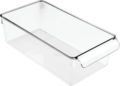 mDesign Aufbewahrungsbox gross mit Griff – ideal zur Küchen Ablage, im Küchenschrank oder als Kühlsc