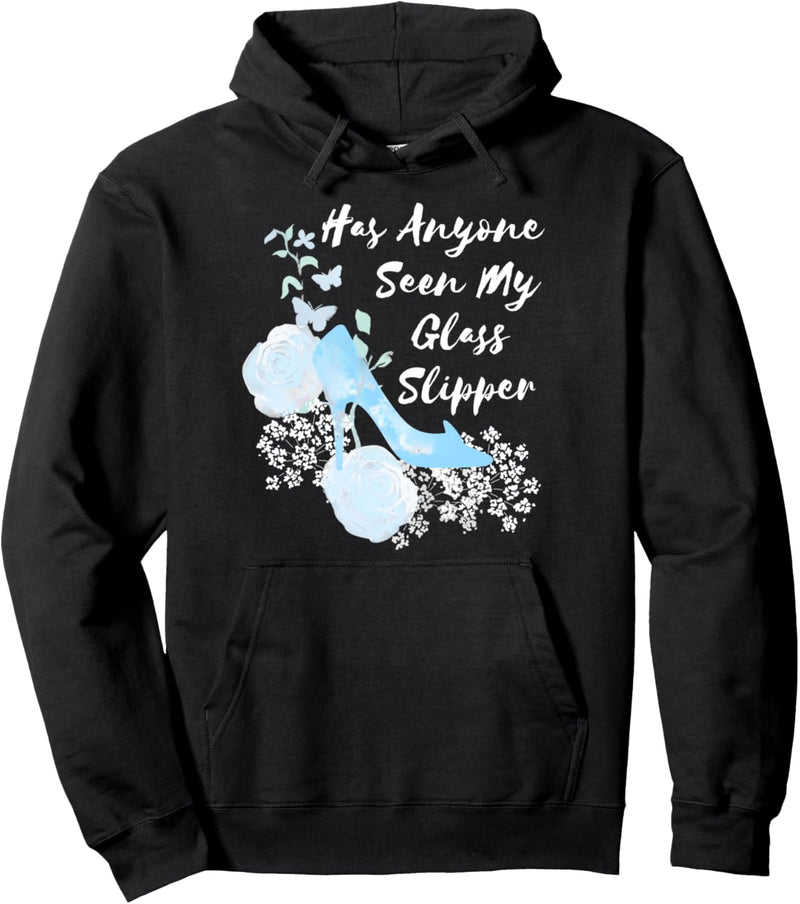 Disney Cinderella Has Anyone Seen My Glass Slipper Floral Pullover Hoodie