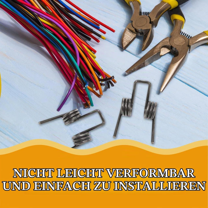 Angoily 2 Stück Edelstahl Torsionsfeder FüR Elektriker Reparatur Metallfedern Doppel-Torsionsfeder V