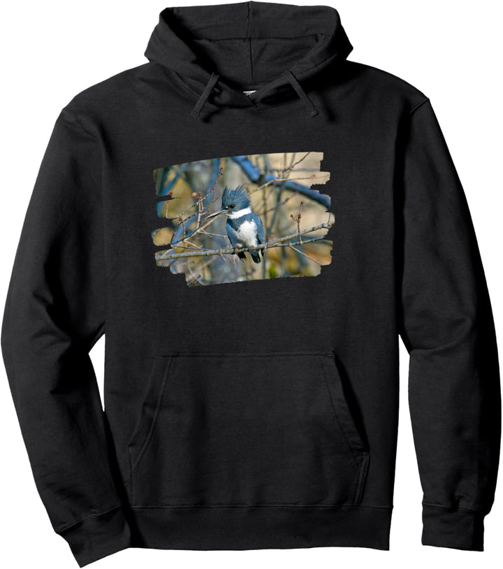 Eisvogel mit Gürtel Pullover Hoodie