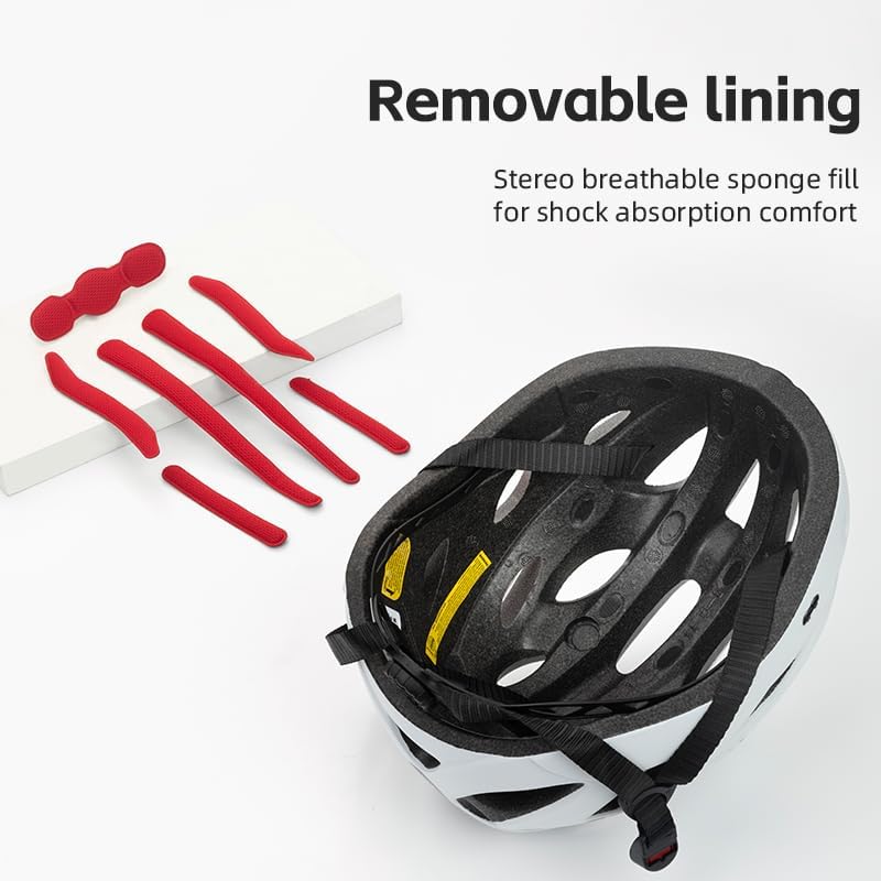 ROCKBROS Fahrradhelm Rennrad Helm Radhelm mit Abnehmbaren Visier Cityhelm Leichter Stadthelm für Dam