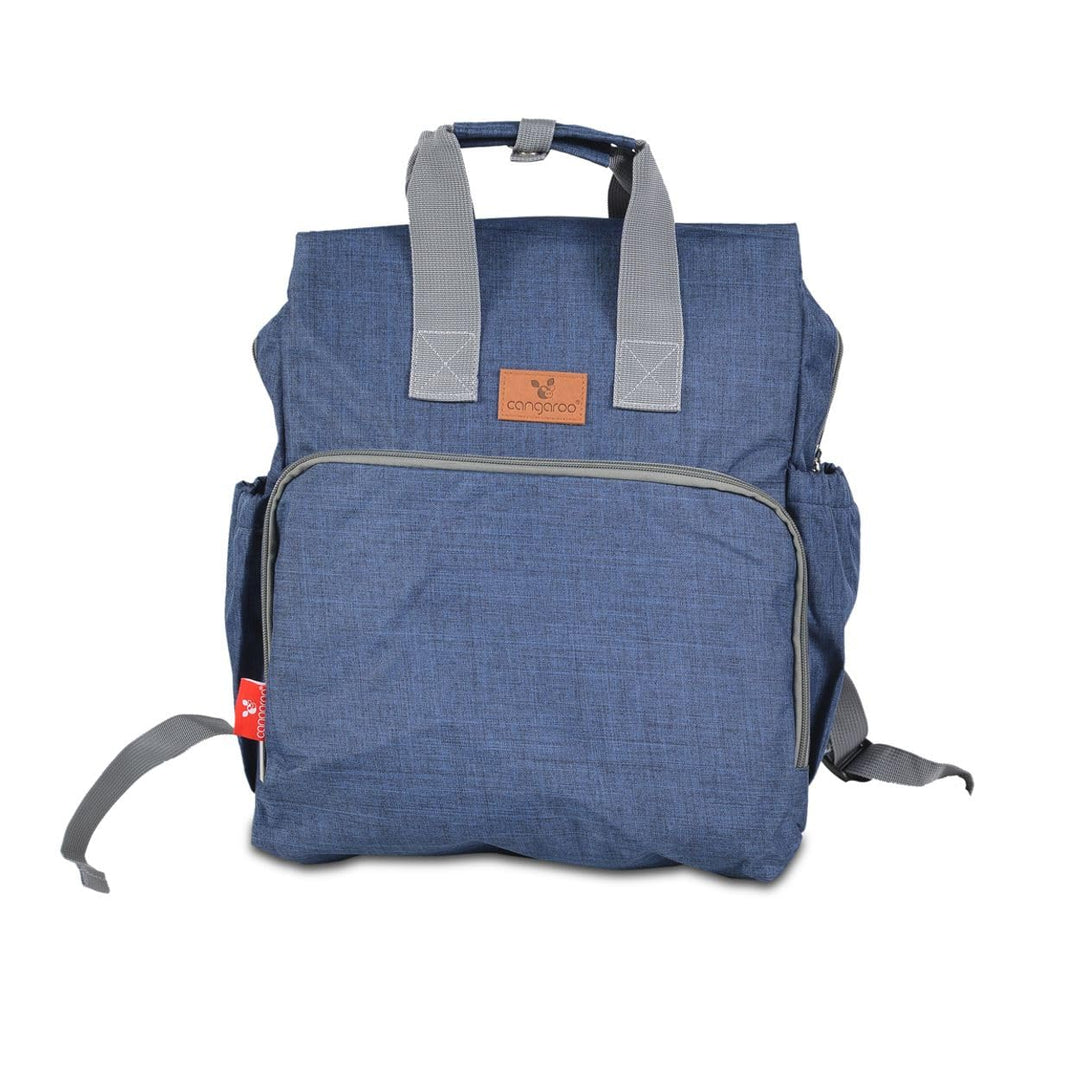 Moni Wickeltasche Lydia, zusätzliche Tasche, Wickelunterlage, Reissverschluss Blau, Blau