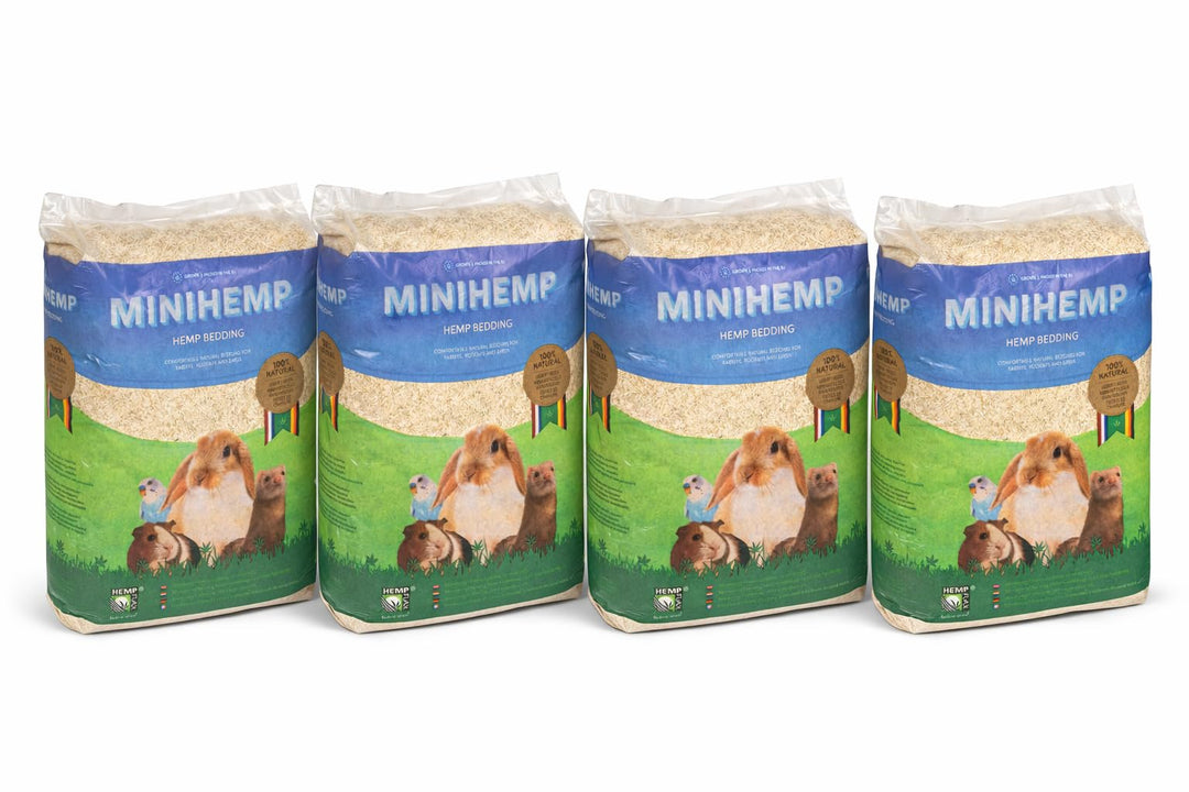 HempFlax 192 l, Einstreu für Kleintiere (HempFlax Mini Hemp 12 kg), Natürliches Hanf-Einstreu und Ni
