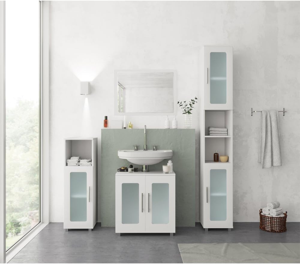 Vicco Badezimmerspiegel Emma, Weiss, 45 x 60 cm, Spiegel