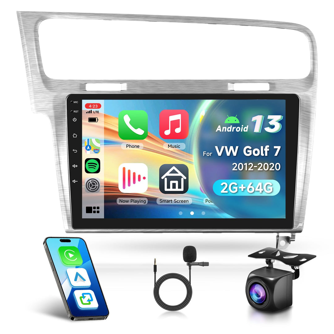 2G 64G VECHTEL 10.1" Bluetooth-Autoradio für VW Golf 7 2012-2020 Carplay Android Auto,Android 15,EQ,