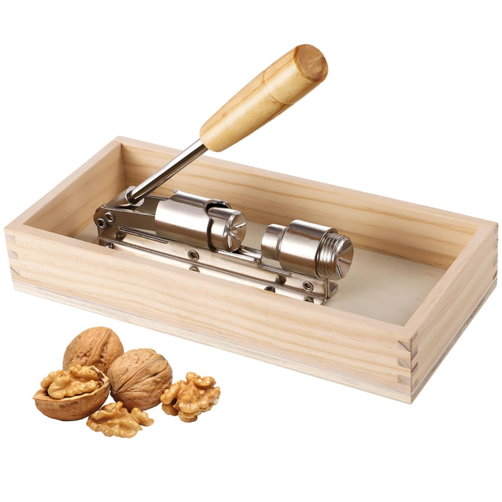 Heavy Duty Nut Cracker, Multipurpose Nut Cracker Tool for Home Use, Walnut Clipper with Splash Guard