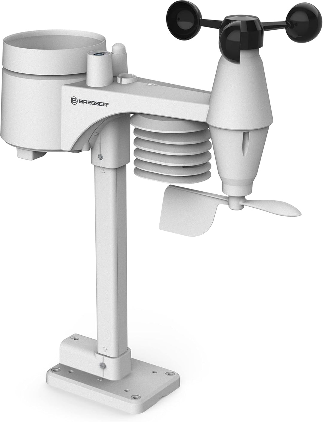 Bresser 7-in-1 Multi Funk Sensor für Comfort Wetter-Center 7003300 Ersatz-Aussensensor, weiss Ersatz