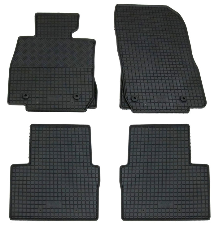 Gummi Fussmatten Set, 4teilig, Gummifussmatten Gummimatten Matten
