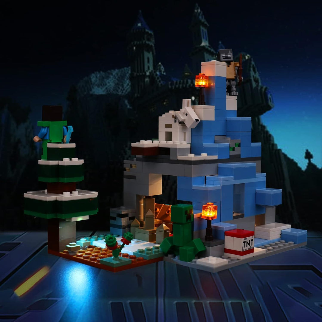 Led Beleuchtungsset für Lego Minecraft Die Vereisten Gipfel, Dekoration DIY Licht Set für Minecraft
