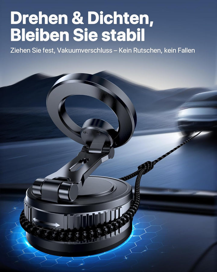 Miracase Vakuum Handyhalterung Auto für Magsafe Autohalterung [24 XN55 Magneten & Stärkster Gel ] 36