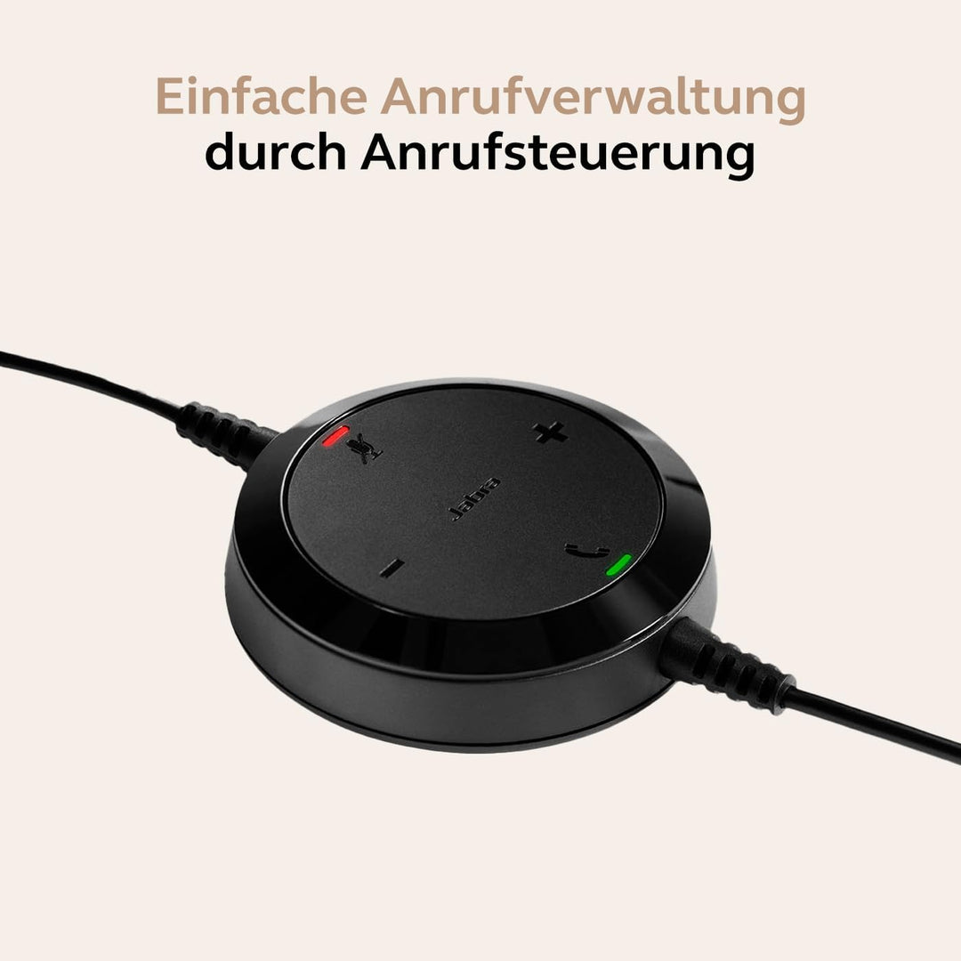Jabra Evolve 20 Stereo Headset - Microsoft Zertifizierte Kopfhörer für VoIP Softphone mit passiver G