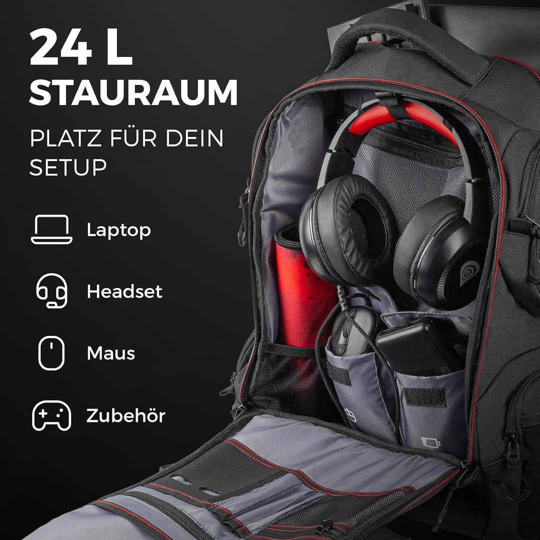 Genesis Notebook Rucksack PALLAD 550 schwarz (17,3")