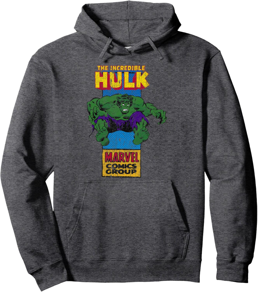 Marvel The Incredible Hulk Thin Comic Panel Pullover Hoodie