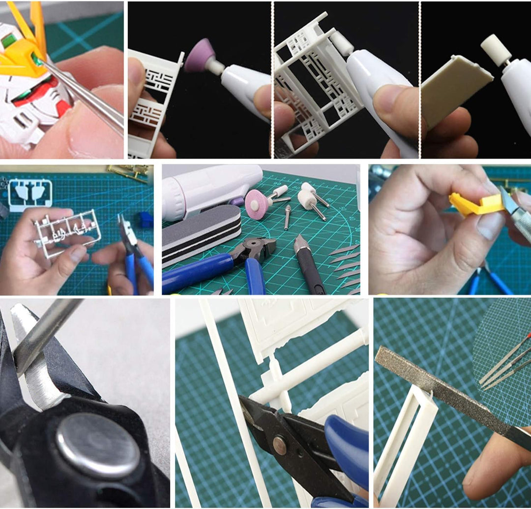 WiMas 64 STÜCKE Gundam Modellierer Basic Tools, Gundam Modeler Grundwerkzeuge, Modellierer für Grund