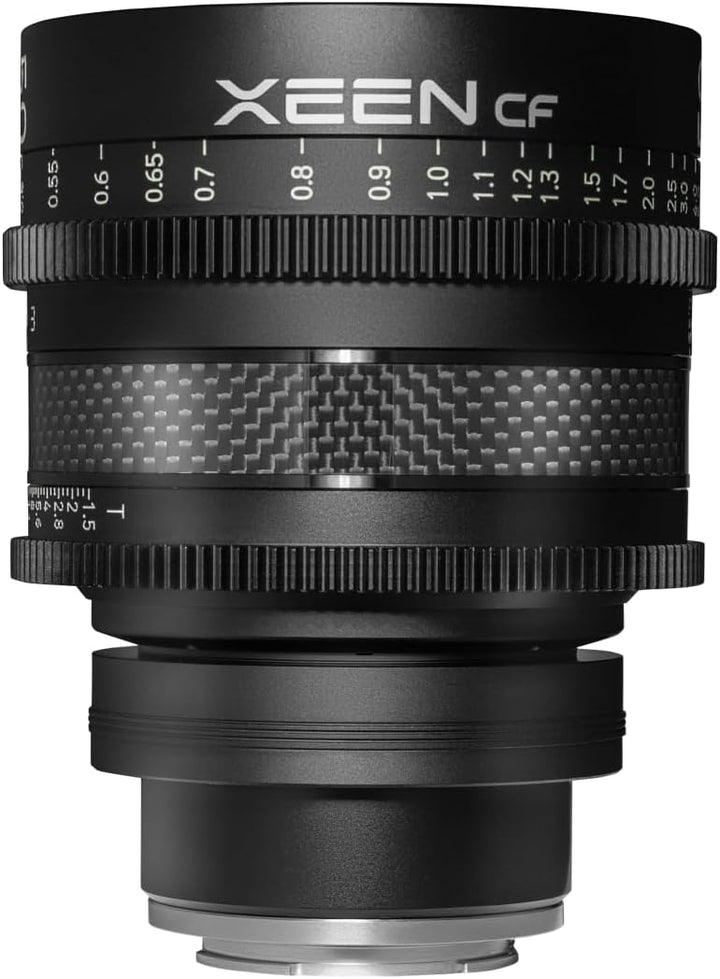 XEEN CF Cinema 50mm T1,5 Sony E Vollformat – professionelles Cine-Objektiv – Carbon Linsenzylinder –