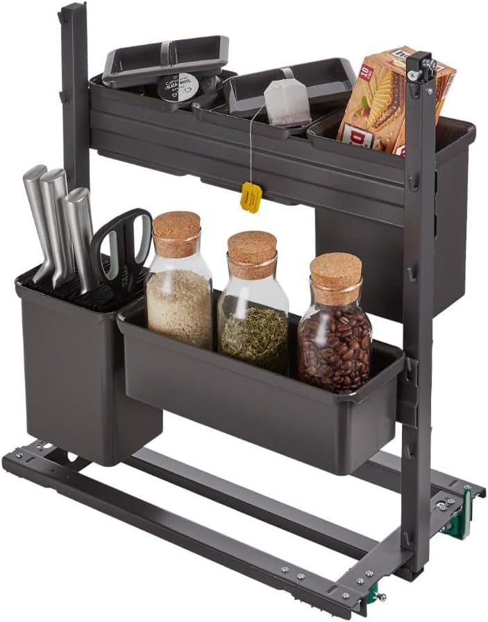 YouboXx-Set 1 Ordnungssystem anthrazit für Apothekerauszug DISPENSA, DISPENSA Swing, DISPENSA junior