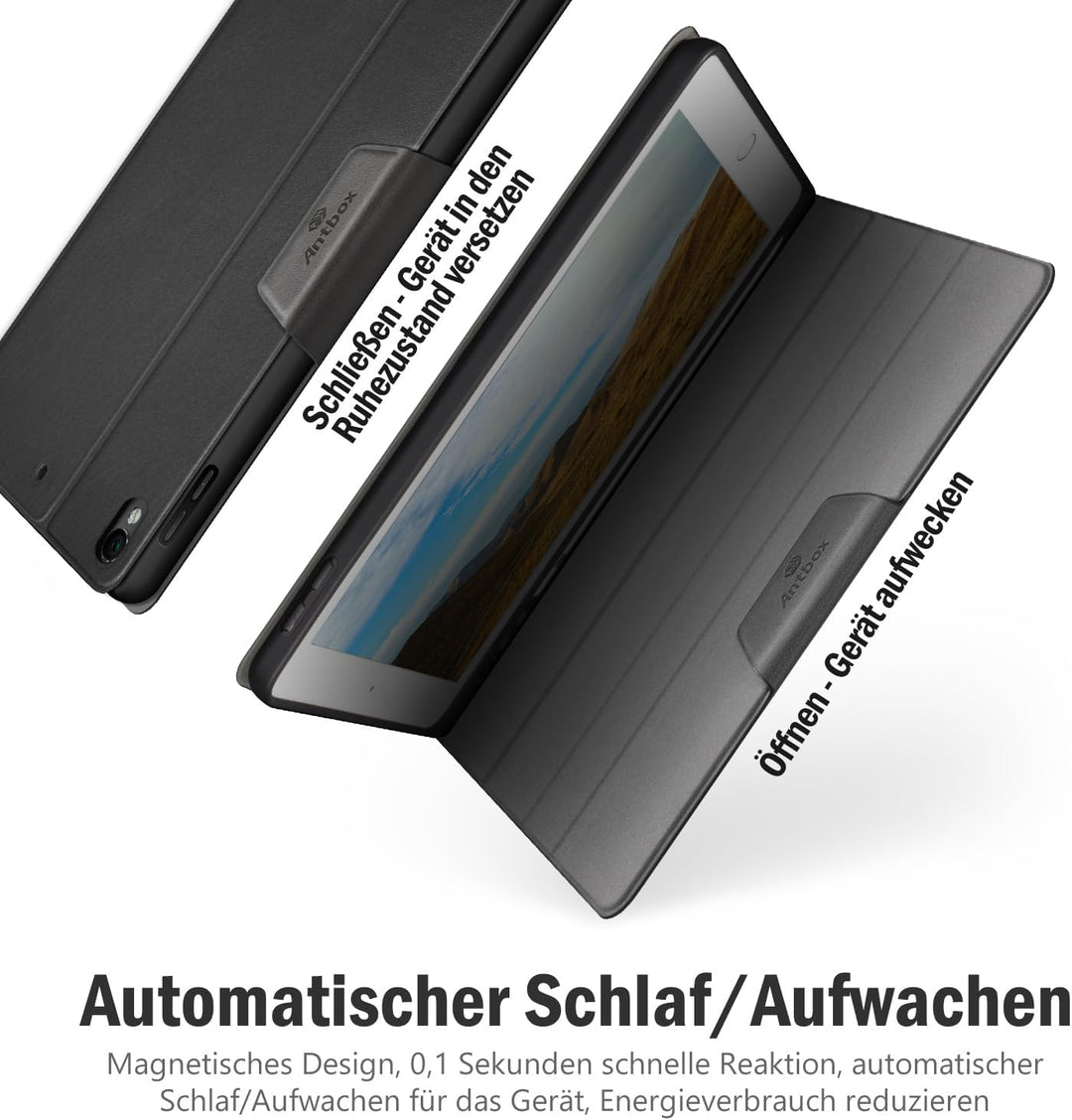 Antbox Hülle für iPad Air 3 2019 10.5 Zoll/iPad Pro 10.5 2017 mit Apple Pencil Halter Auto Schlaf/Wa