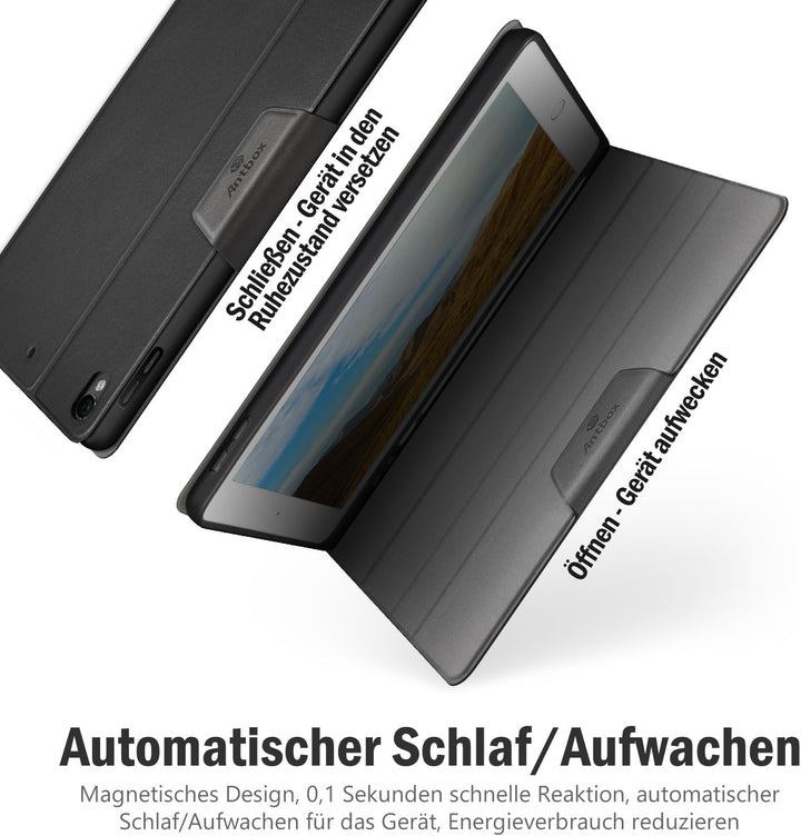 Antbox Hülle für iPad Air 3 2019 10.5 Zoll/iPad Pro 10.5 2017 mit Apple Pencil Halter Auto Schlaf/Wa
