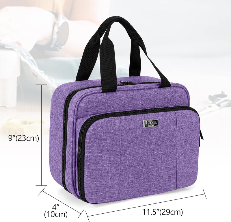 Luxja Nähen Organizer Tasche, Nähset Aufbewahrung, Nähmaschine Zubehör Tasche für Nähgarn, Nähnadeln