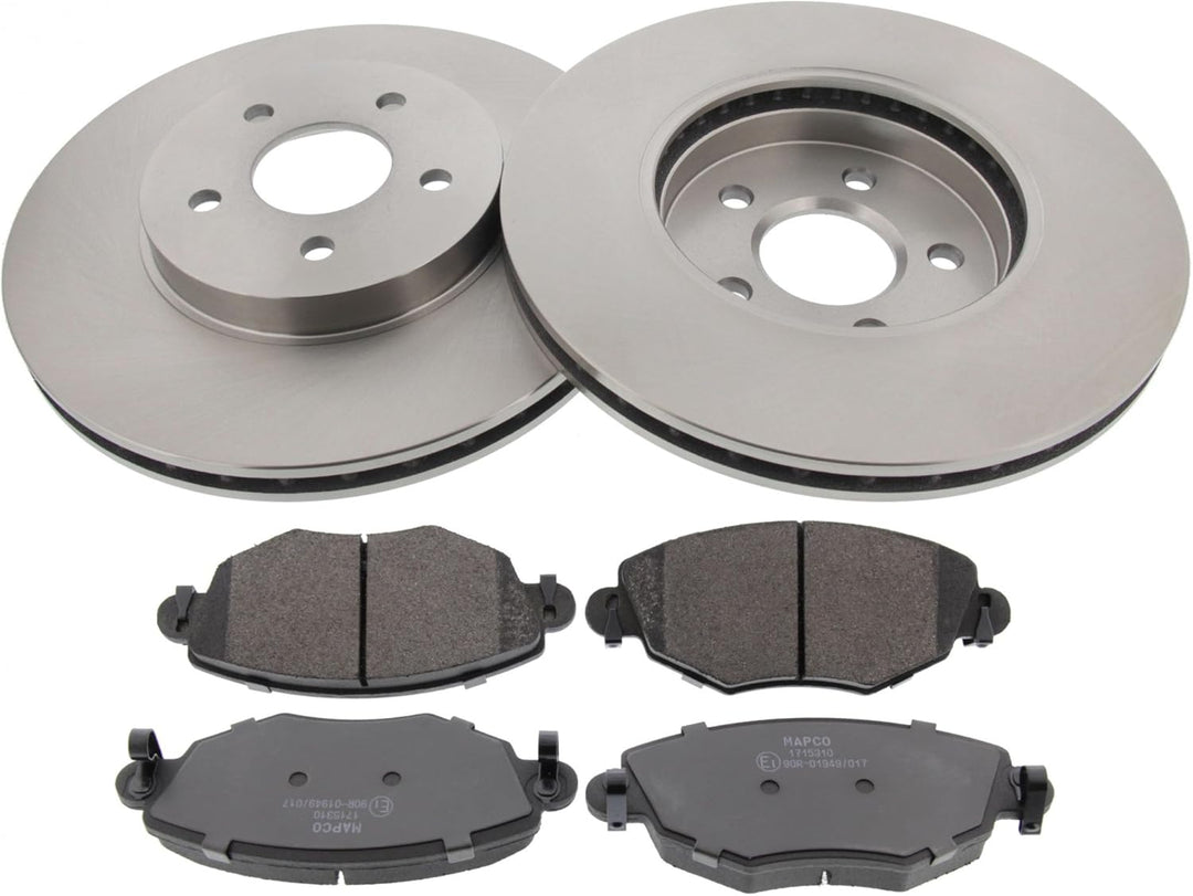 Mapco 47659 Bremsensatz Bremsscheiben Bremsbeläge vorne belüftet