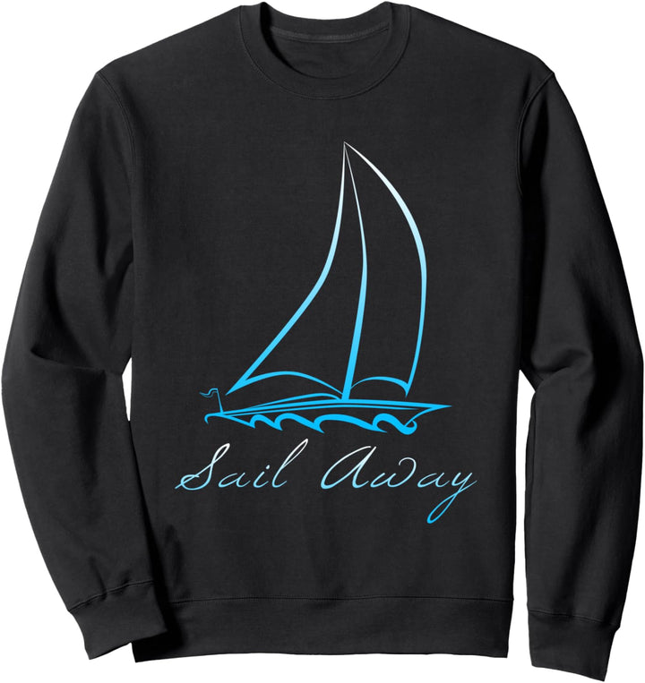 Seemann mit Segelboot, Bootsboot. Sweatshirt
