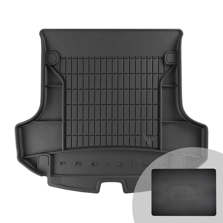 FROGUM ProLine 3D Gummimatte Exklusive Auto Kofferraummatte Kofferraumwanne für Dacia Logan MCV II 2