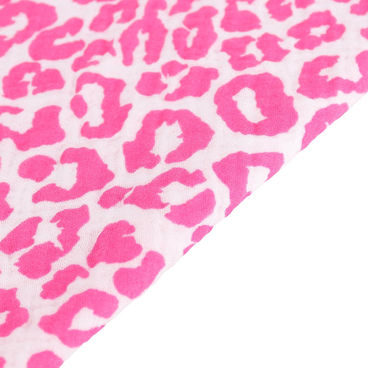 MIRROSI Damen Musselin Halstuch Made in Italy mit Leoprint oder Unifarben – Leichtes Dreieckstuch fü