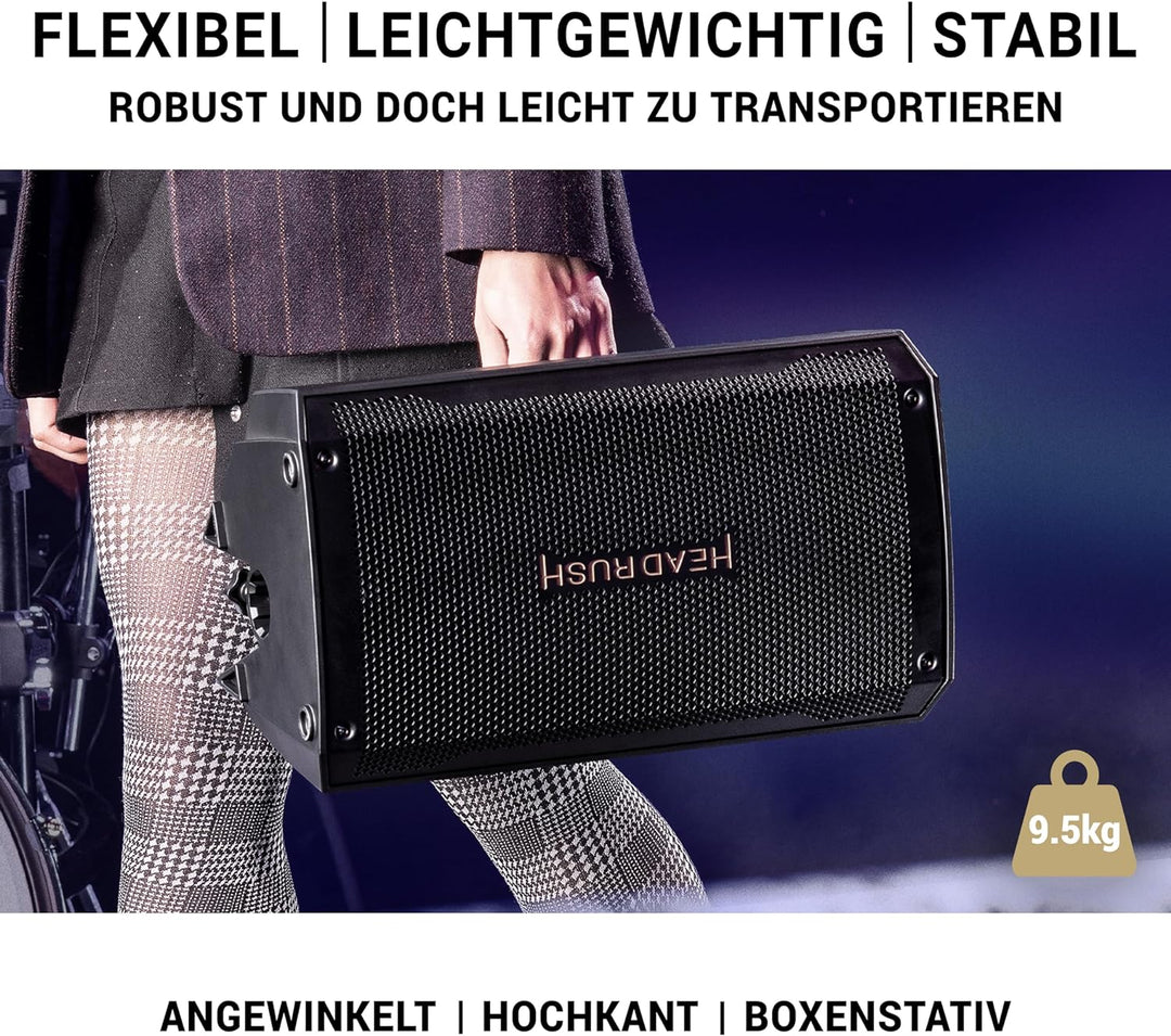 Headrush FRFR108 MKII - 2000W E Gitarre & Bass Amp, 8" Fullrange linearer Frequenzgang Bluetooth-Lau