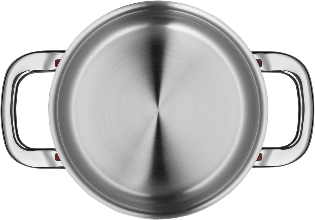 WMF Premium One Kochtopf klein 16,5 cm, Metalldeckel mit Dampföffnung, Bratentopf Induktion 1,5l, Cr