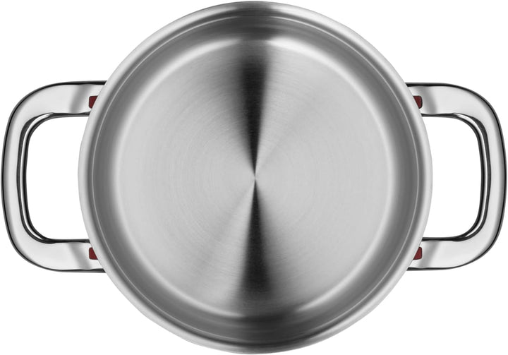 WMF Premium One Kochtopf klein 16,5 cm, Metalldeckel mit Dampföffnung, Bratentopf Induktion 1,5l, Cr