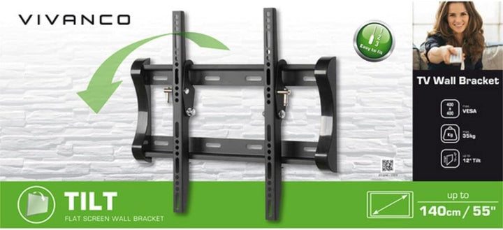 Vivanco 37974 55 Zoll schwarz Wandhalterung für Flachbildschirme (TV, 35 kg, 139,7 cm (55 Zoll), 200