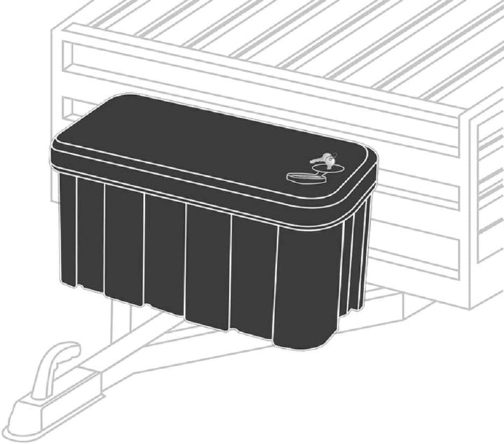 ProPlus 340060 Werkzeugkiste-Deichselbox 100kg PP 565mm x 290mm x 245mm
