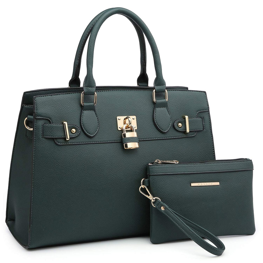 Dasein Women Handbags and Purses Ladies Shoulder Bag Top Handle Satchel Tote Work Bag with Matching