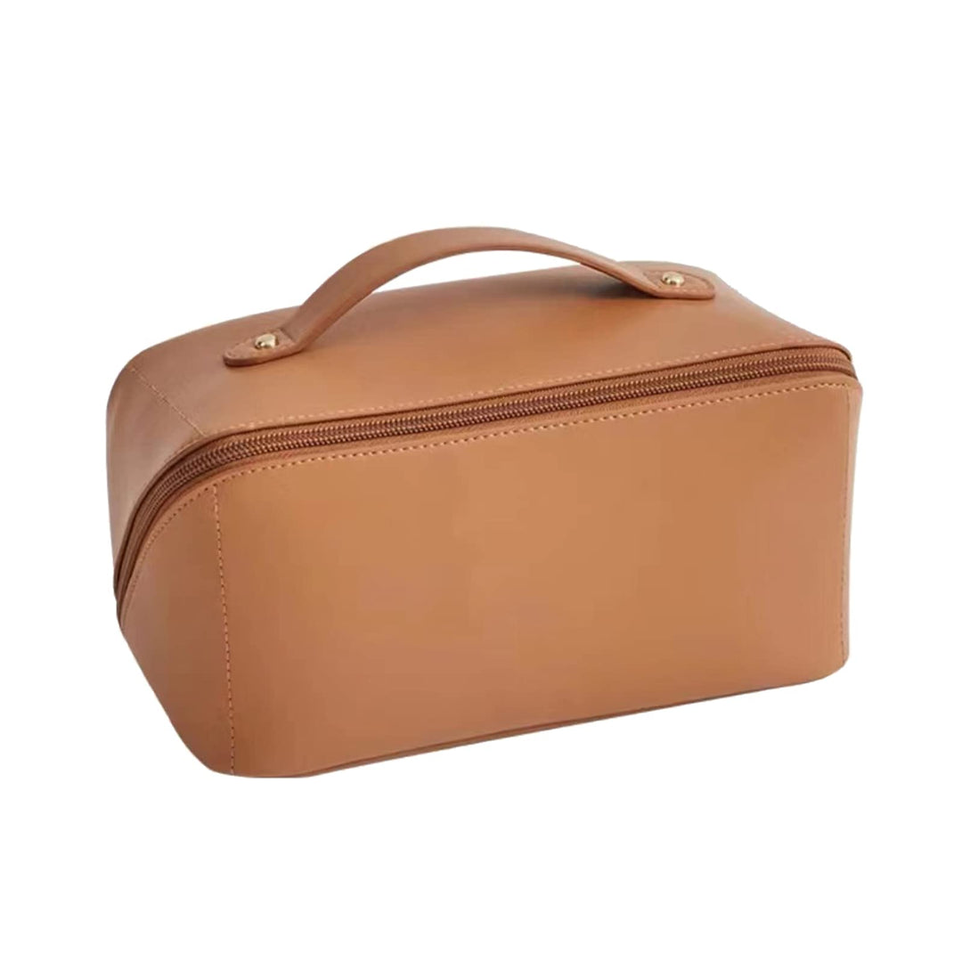 Grosse Kapazität Kosmetiktasche Wasserdicht Kulturtasche Leder Schminktasche Multifunktions Kulturbe