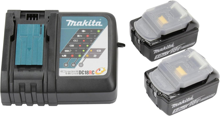 Makita Power Source Kit (2x Werkzeugakku mit Ladestation, Ersatzakkus für Elektrowerkzeuge von Makit