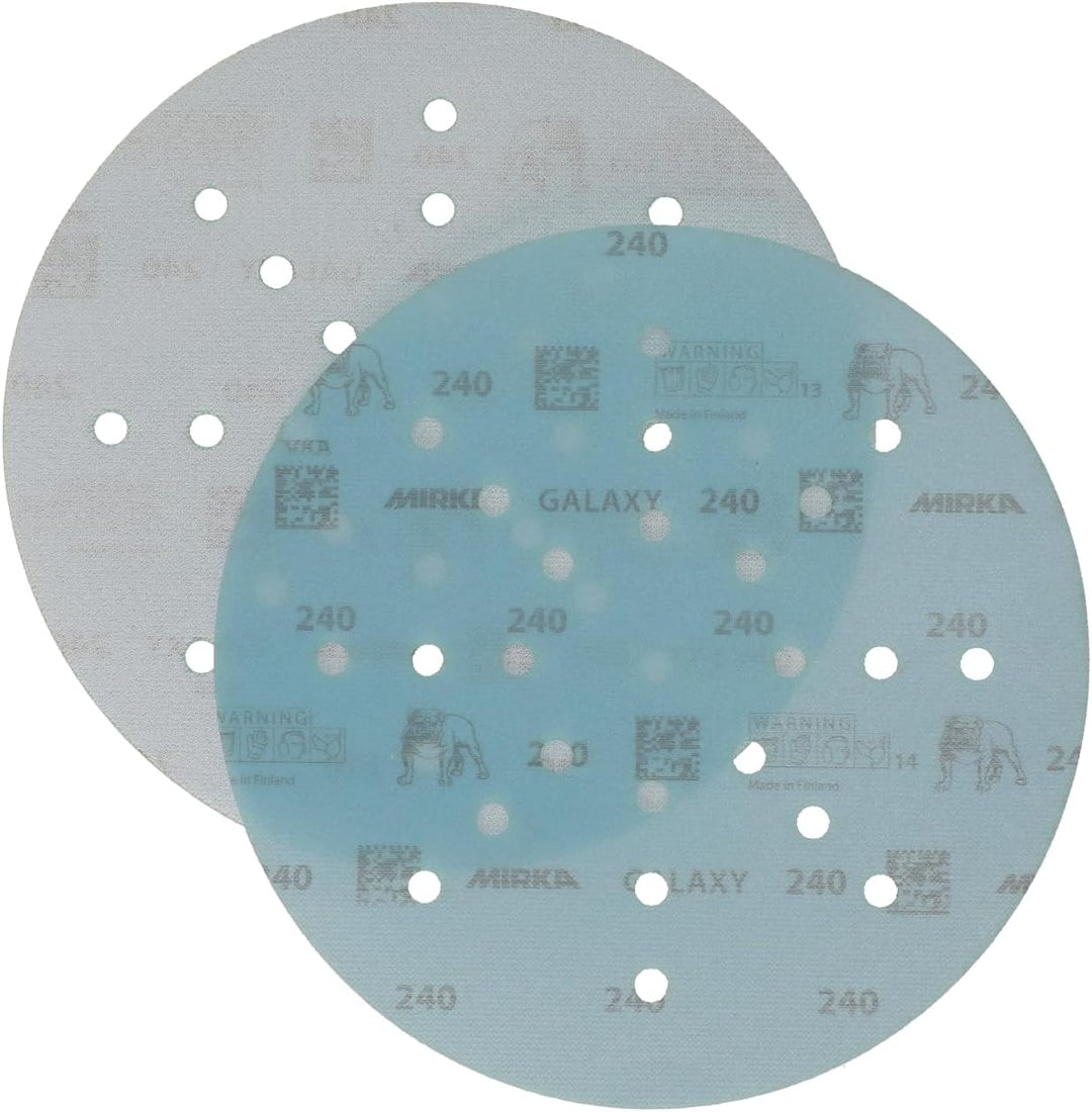 Mirka Galaxy Schleifpapier 225mm Klett Korn 240 / für Langhalsschleifer / 25 Stk Schleifscheiben, Ko