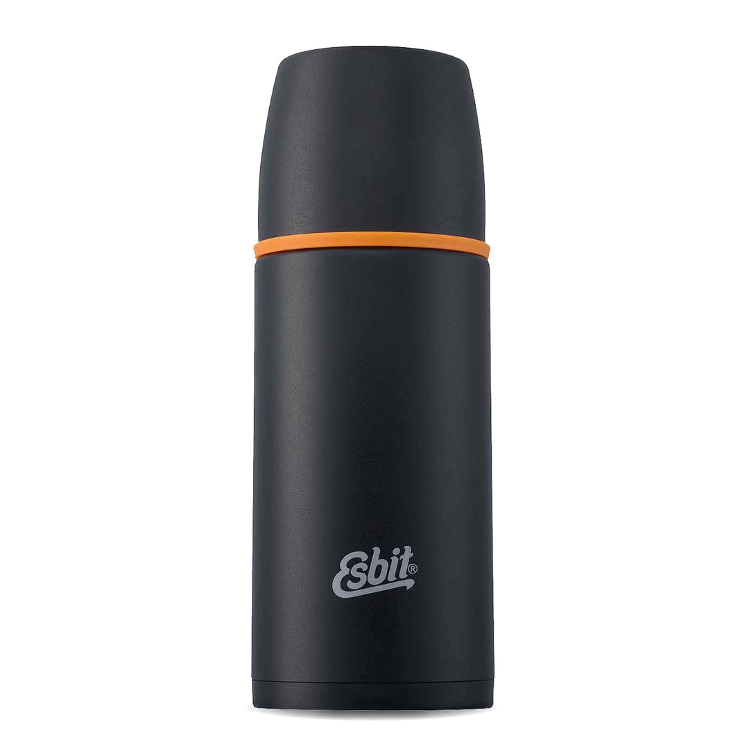 Esbit Edelstahl Isolierflasche Classic 500 ml in Schwarz - für warme und kalte Getränke - Edelstahl