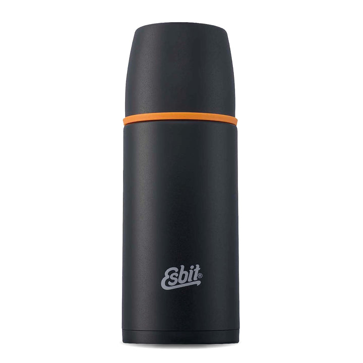 Esbit Edelstahl Isolierflasche Classic 500 ml in Schwarz - für warme und kalte Getränke - Edelstahl