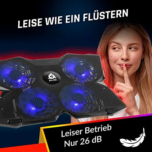 KLIM Wind Laptop Kühler RGB - Mehr als 500 000 verkaufte Einheiten - NEU 2024 - Leistungsstark Wie K